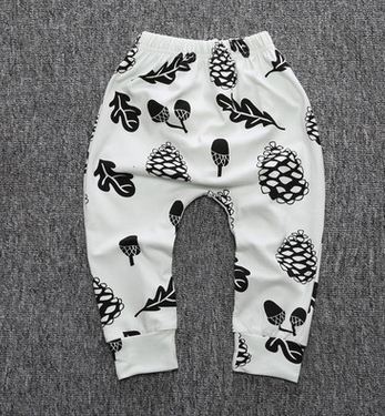 Print Pattern Cotton Baby Trousers Babys pant