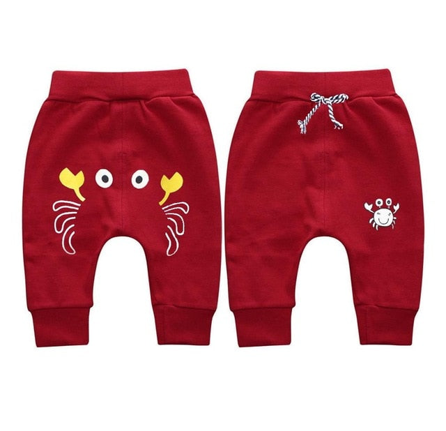 Baby Boys Girls Kids Pants crab Pattern